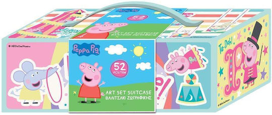 Peppa Pig Σετ Ζωγραφικής σε Βαλιτσάκι 27.7x14cm 52τμχ