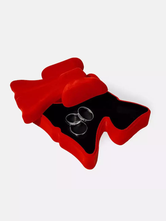 Doiy Storage Box Bow Red