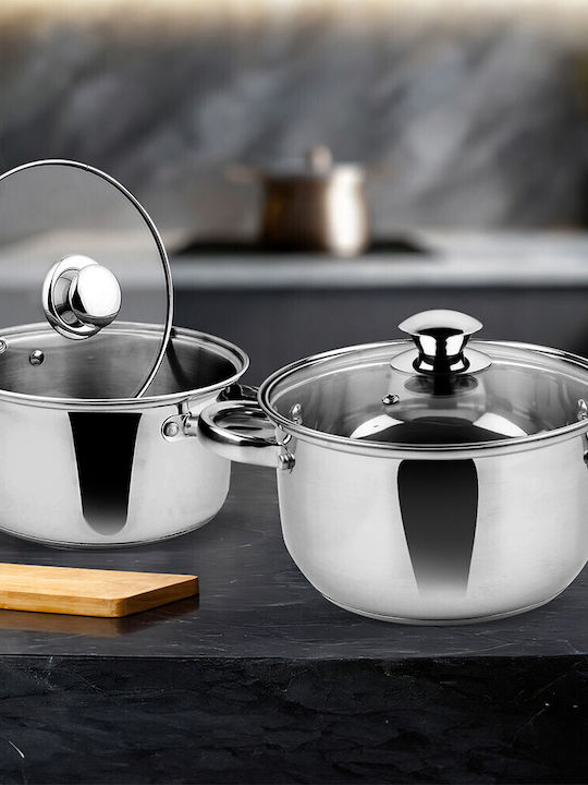 Rosberg Deep Stainless Steel Pot 3lt / 20cm