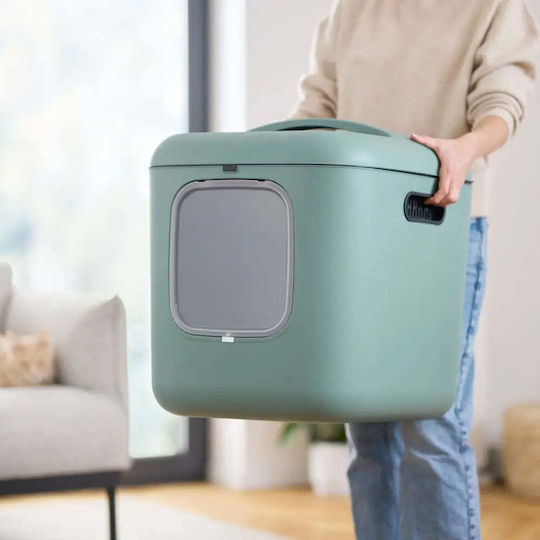Rotho My Pet Biala Xl Katzentoilette Geschlossen Grün