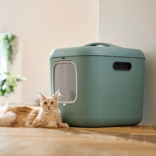 Rotho My Pet Biala Xl Katzentoilette Geschlossen Grün