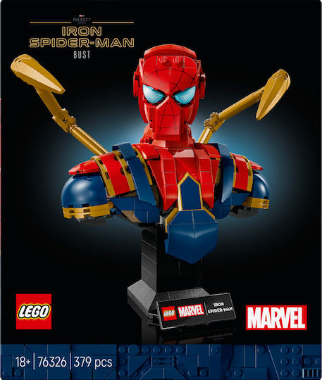 LEGO Super Heroes Iron Spiderman Bust for 18+ Years 379 Pieces