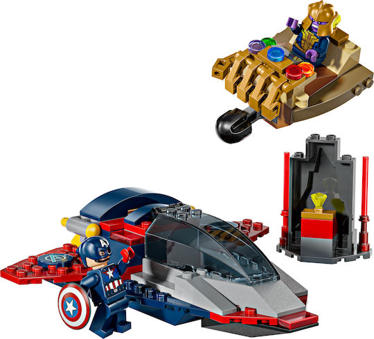 LEGO Super Heroes Captain America Pentru 4+ Ani 107 Bucăți