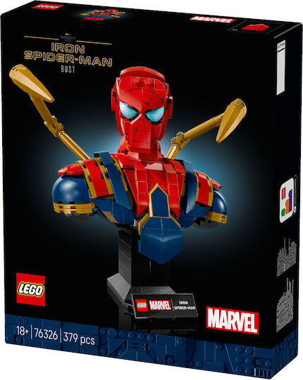 LEGO Super Heroes Iron Spiderman Bust for 18+ Years 379 Pieces