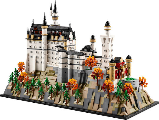 LEGO Architecture Neuschwanstein Castle pentru 18+ Ani 3455 Bucăți