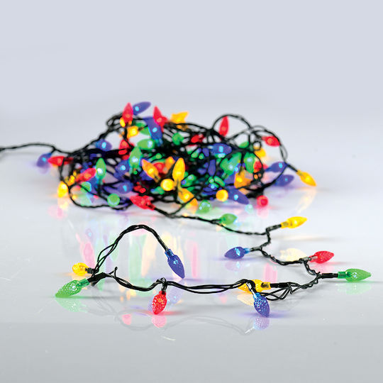 100 Lămpițe LED 7m. Multicolore tip Șir 1buc
