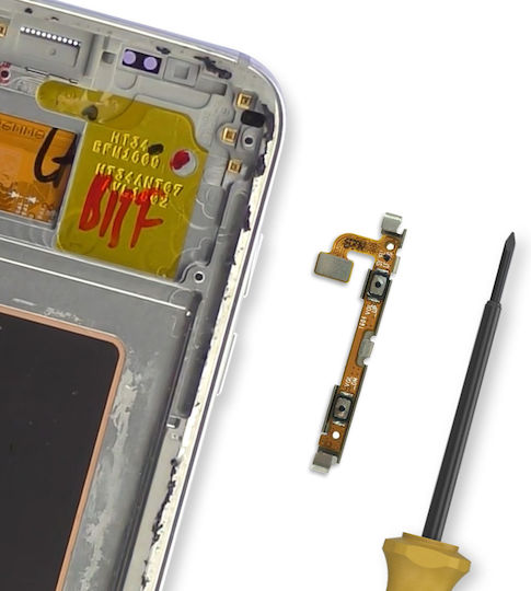 Clappio Replacement Volume Button Ribbon Samsung Galaxy S7 Edge Gold