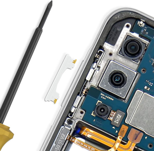 Buton Volum de Înlocuire Samsung Galaxy A26 5G Service Pack Alb