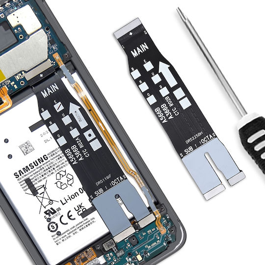 Clappio Motherboard Connection Ribbon Samsung Galaxy A36 A56 Main Flex Black