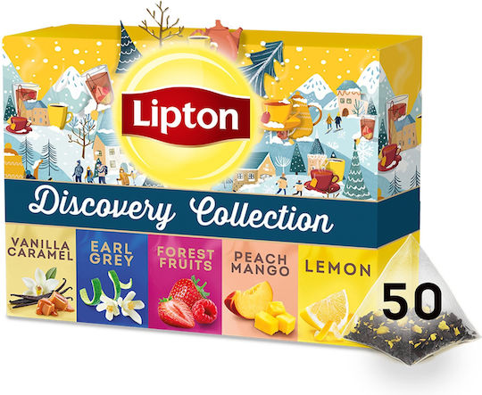 Lipton Чай Комплект Разнообразие 5x10 Пирамиди