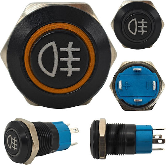 Led Fog Light Switch 12mm Momentary