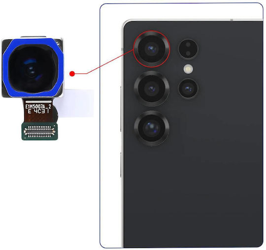 Clappio Camera Din Spate Galaxy S25 Ultra 50mp Unghi Ultra Larg Negru