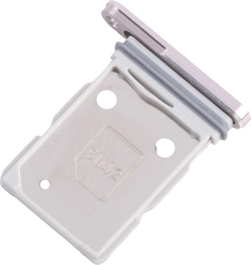 Clappio Hybrid SIM Card Tray Galaxy A56 Dual Nano SIM Nano SIM MicroSD Pink