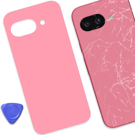 Capac Baterie Clappio Google Pixel 9A Cu Adeziv Integrat Roz