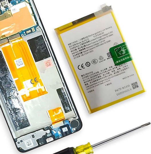 Clappio Ersatzakku 5000mAh Realme Note 60 Weiß