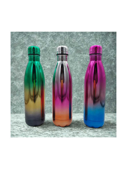 Uncle George Bottle Water Metallic with Screw Cap Green 750ml