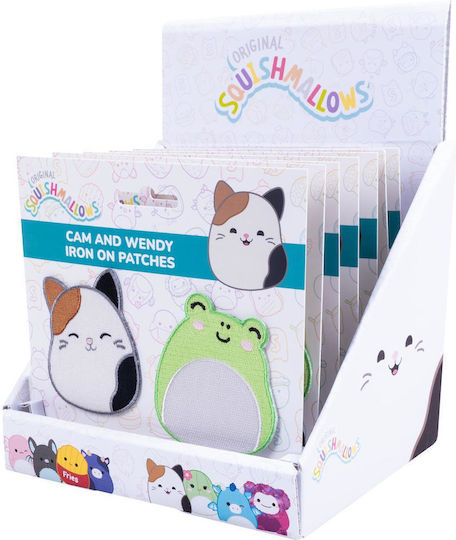 Fizz Squishmallows Cam & Wendy Iron On Badges Cdu 350123