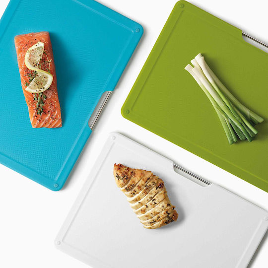 Joseph Joseph Rectangular Wooden Chopping Board Set Multicolour 36x28cm 3pcs