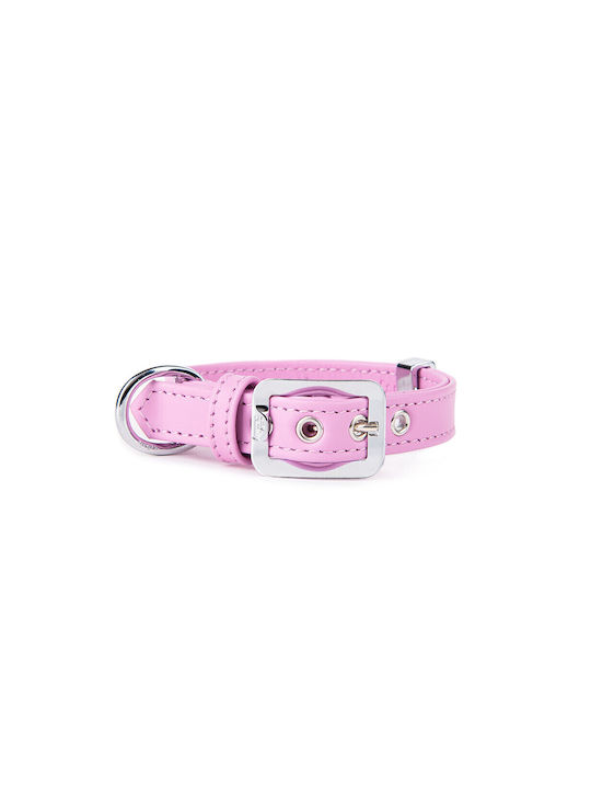 Leder Hundehalsband My Family Wisteria Hermitage Rosa Mittel