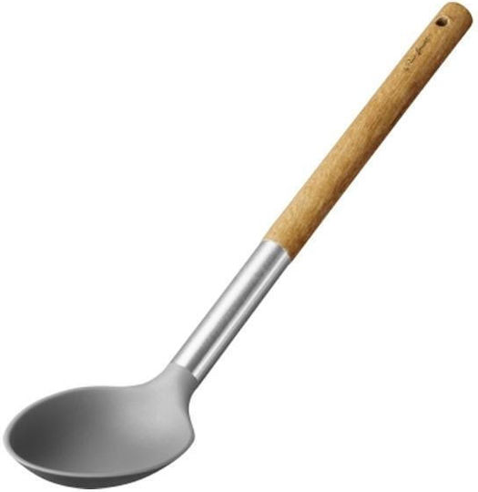 Lamart Deep Pasta Spoon Colander Wooden 32cm