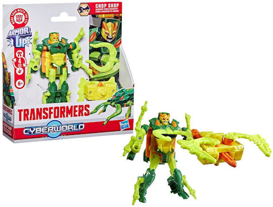 Action-Figur Armored Transformatoren Cyberworld Armored Cyber Changers Armor Chop Shop 10cm.