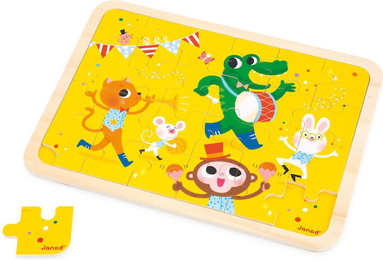 Ξύλινο Παιδικό Puzzle για 3+ Ετών 24pcs Janod