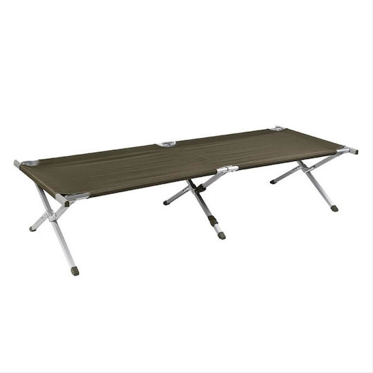 Pat Pliant/Patură Pliantă De Campanie Din Aluminiu Simplu Verde