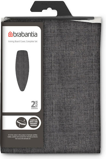 Brabantia Σιδερόπανο Μαύρο 135x45cm