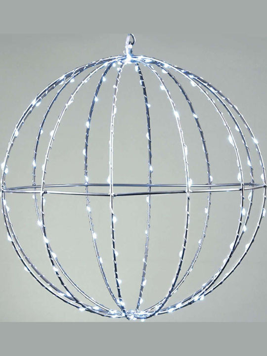 Aca "d40cm Silver Ball" 240 Mini LED Lights CW Silver Copper Wire Adapter 4.5VDC IP44 3m Transparent Cable