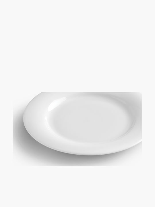 Ionia Plus Plate Shallow made of Porcelain White with Diameter 22cm