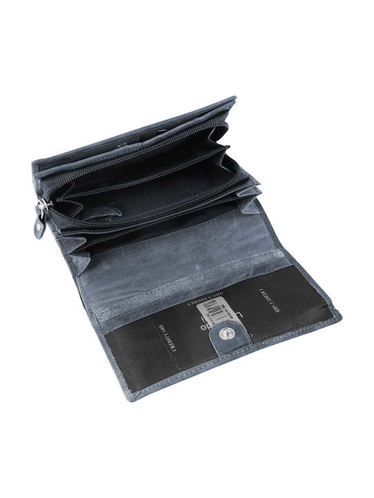 Δερμάτινο Γυναικείο Πορτοφόλι με RFID Μπλε