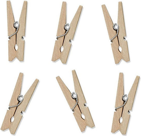 Fiorello Holz Dekoratives Element für DIY-Bastelprojekte 12Stück 4.8cm.