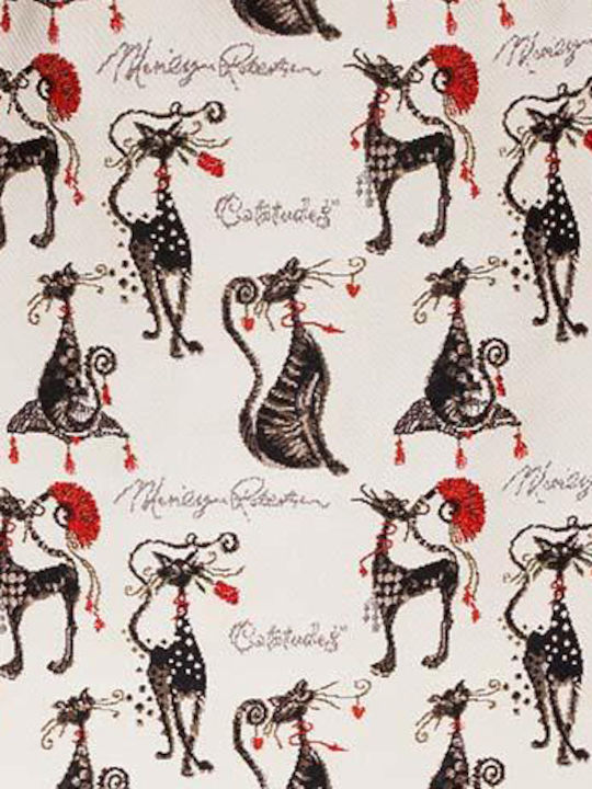 Signare Christmas Decorative Square Pillowcase Beige 45x45cm