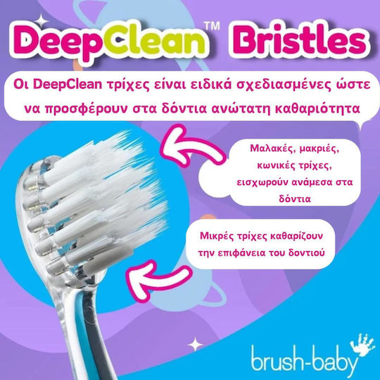 Brush Baby Go Kidz Παιδική Ηλεκτρική Οδοντόβουρτσα για 3+ Χρονών με Ανταλλακτικά