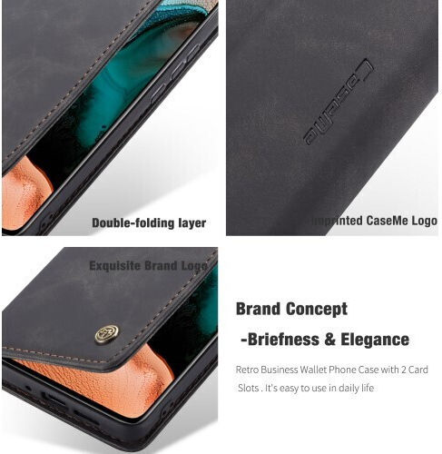 Caseme Wallet Synthetic Leather Black (Poco F2 Pro)