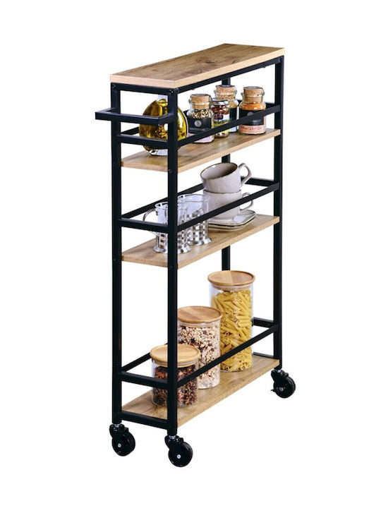 Kesper Кухненска количка Дърво Кафяв 50x15x81см