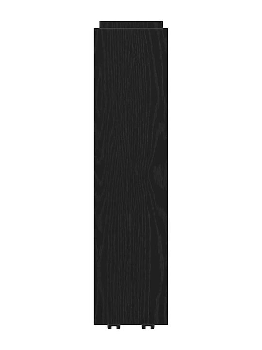 vidaXL Wooden Kitchen Trolley 4 Tiers Black 60x20x82cm