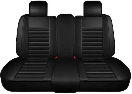 Waterproof Car Seat Covers Set 11 Pieces Leatherette Black 000.230.16028