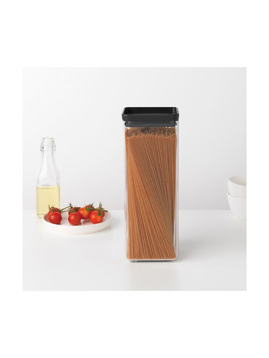 Brabantia Vase General Use with Lid Plastic Black 2500ml
