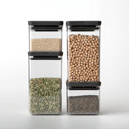 Brabantia General Use Vase with Plastic Lid Black 2500ml