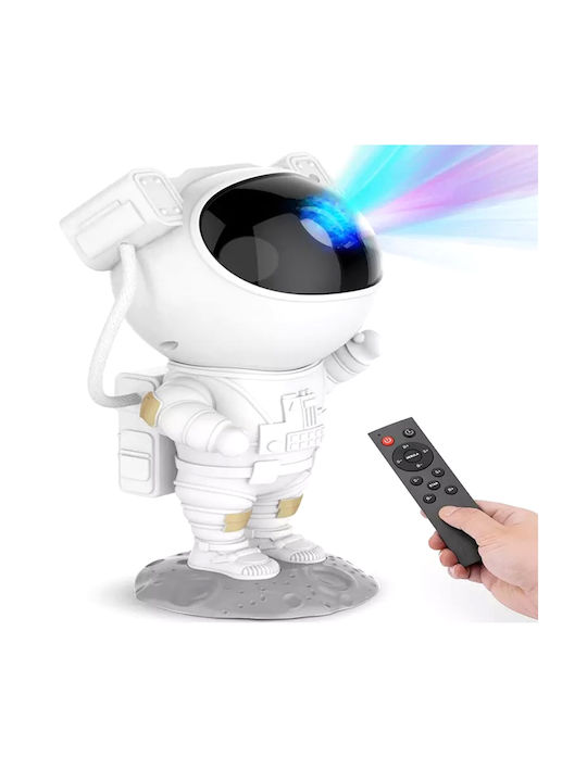 Aptel Led Περιστρεφόμενο Παιδικό Φωτιστικό Projector με Προβολή Αστεριών Πολύχρωμο 8εκ.