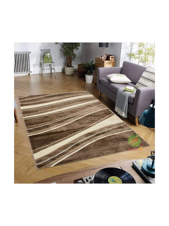 April Lande Rutschfest Teppich Rechteckig Synthetisch,Polyester/Cotton/Leather Brown