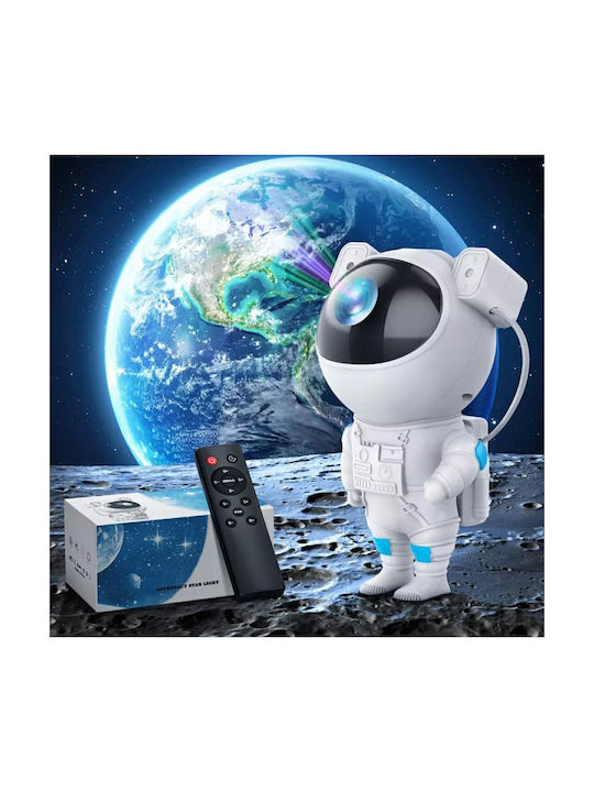 Aptel Led Περιστρεφόμενο Παιδικό Φωτιστικό Projector με Προβολή Αστεριών Πολύχρωμο 8εκ.