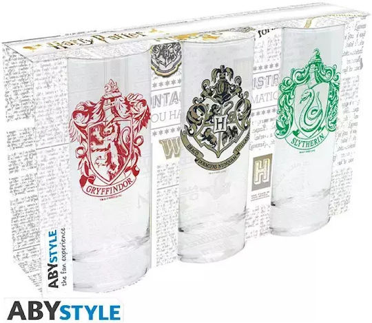 Harry Potter Set Gläser aus Glas 3Stück Harry Potter Set Gläser aus Glas 3Stück