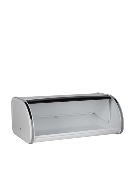 Brabantia Roll Top Bread Box Inox White 44.5cm