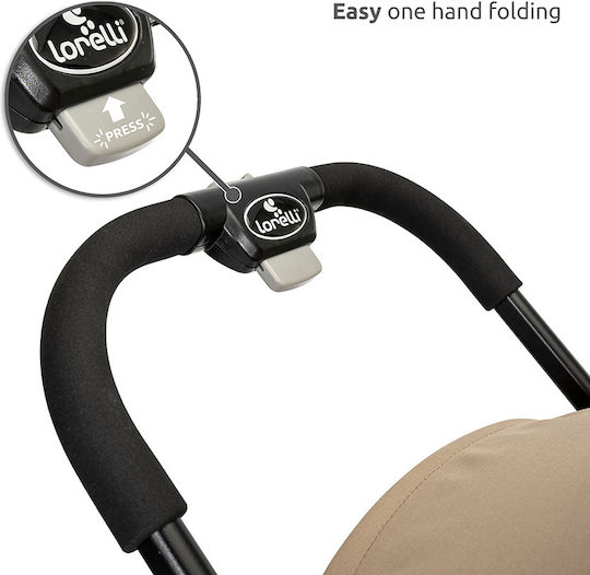 Lorelli Noir Baby Stroller Suitable for Newborn Gray