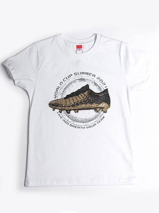 Παιδικό T-shirt Λευκό World Cup Summer