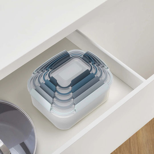 Joseph Joseph Set Kunststoff Mittagsboxen Blau 16.9x24.5cm 5 Stück