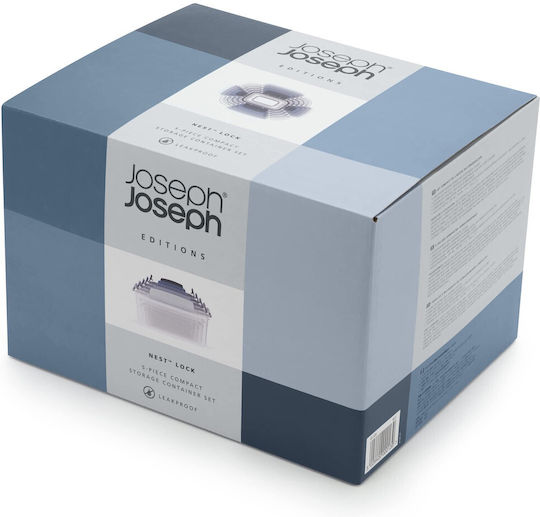 Joseph Joseph Set Kunststoff Mittagsboxen Blau 16.9x24.5cm 5 Stück