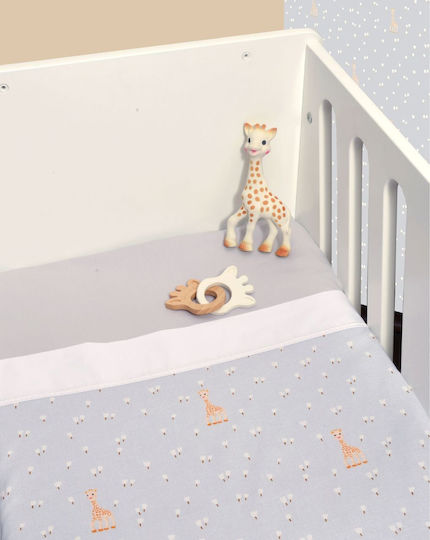 Baby Oliver Set Baby Cradle Cotton Gray Sheets 75x110cm 2 Pieces